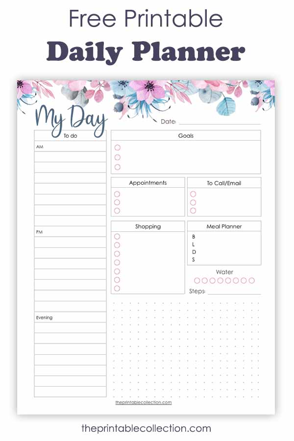 Download This Daily Planner Free Printable And Begin To Use It! | The ...