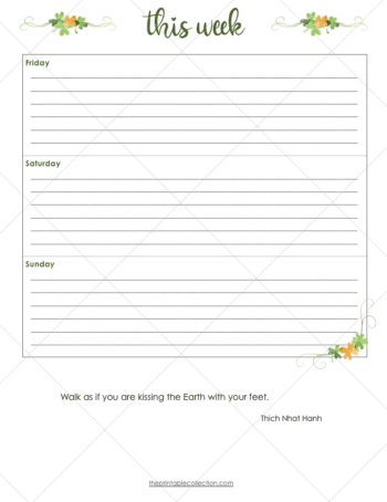 Printable Gratitude Journal Pages For March | The Printable Collection