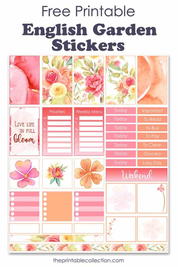 free pdf planner printable stickers perfect for decorating your weeks the printable collection