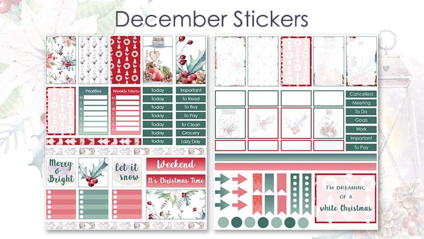 CHRISTMAS Digital Stickers Holiday Planner Stickers -   Holiday  planner stickers, Christmas planner stickers, Digital sticker