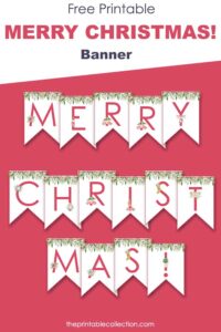 Printable Merry Christmas Banner Letters | The Printable Collection