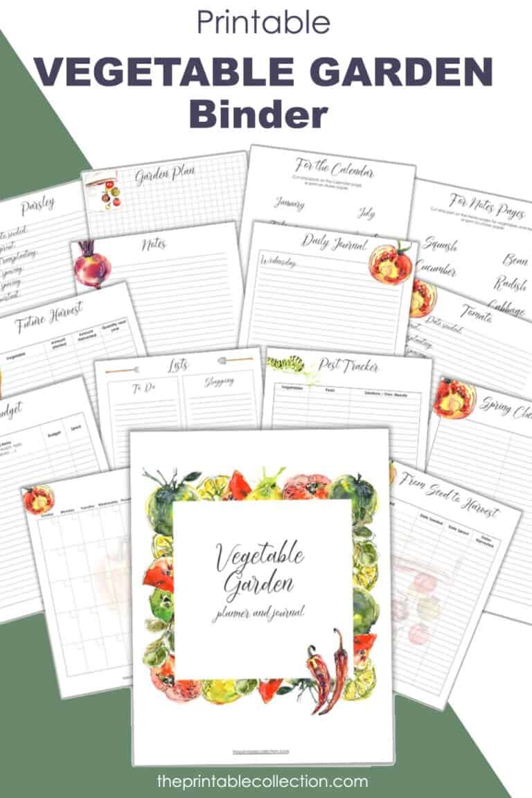 Printable Vegetable Garden Planner | The Printable Collection