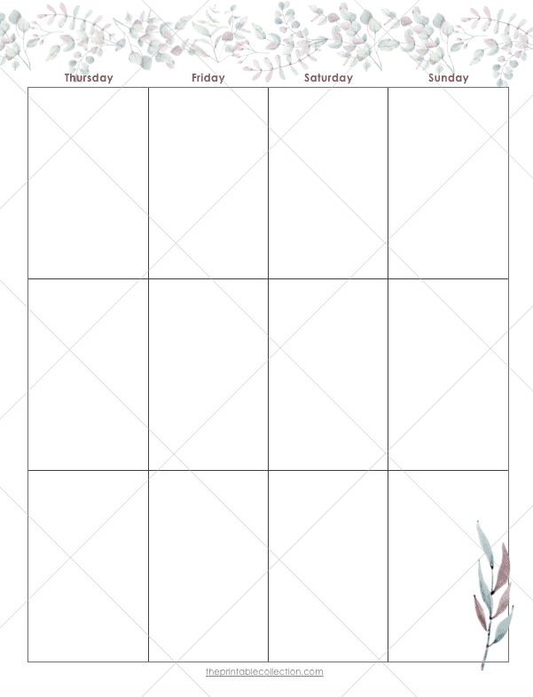 Free Printable September Planner Weekly Right page - The Printable Collection