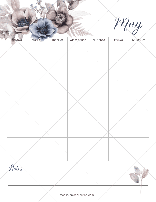 Free Printable May Calendar The Printable Collection