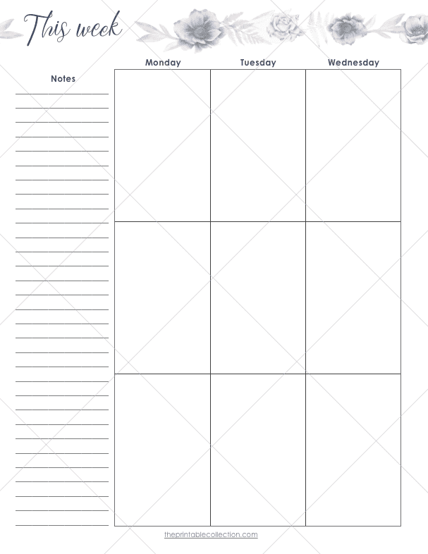 Free Printable May Planner 2 Weekly Left Page - The Printable Collection